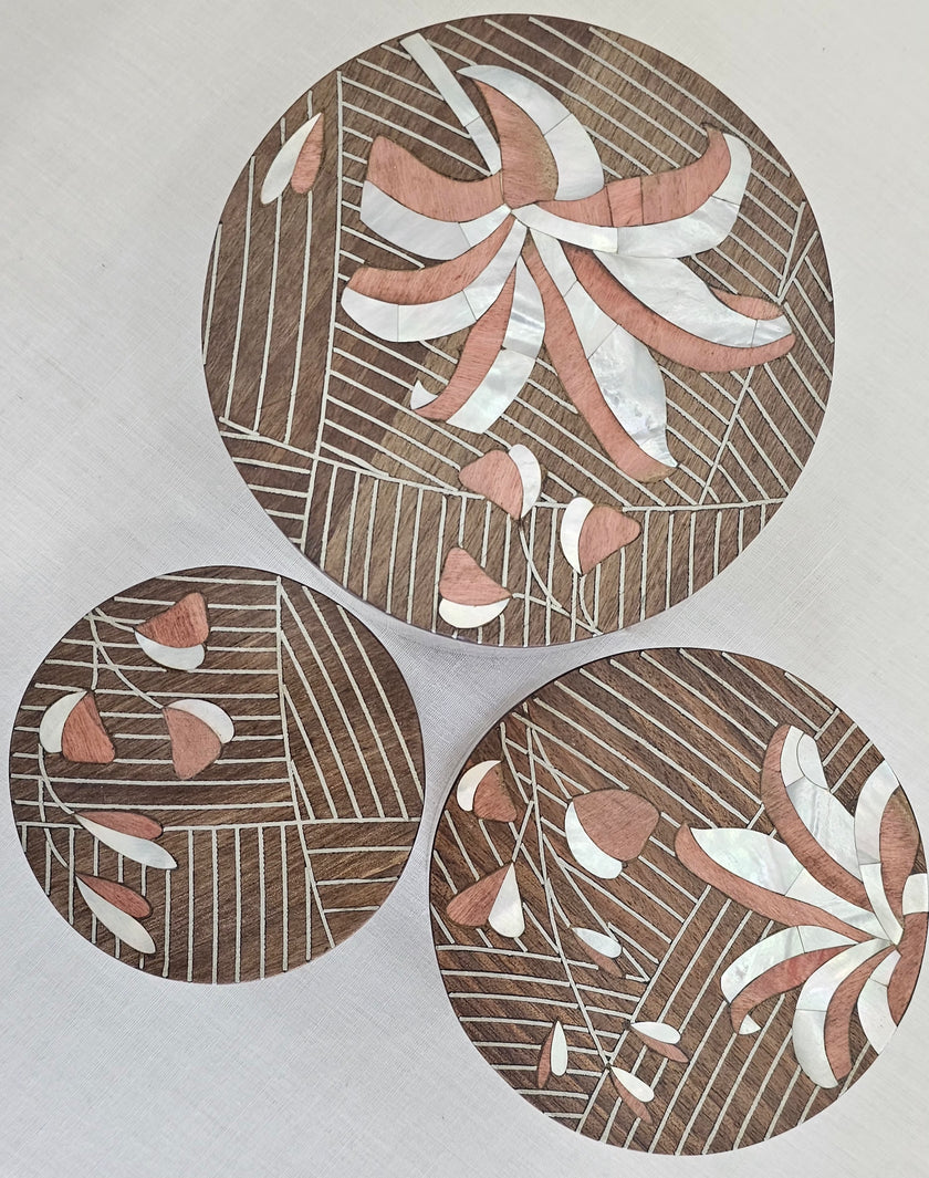 Floral Round Box