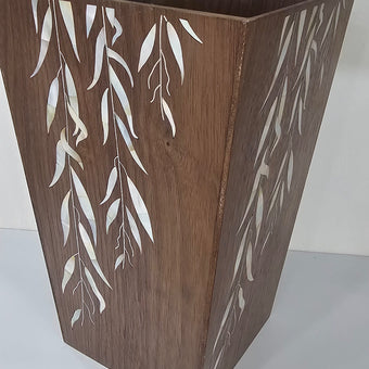 Decorative Wood Bin