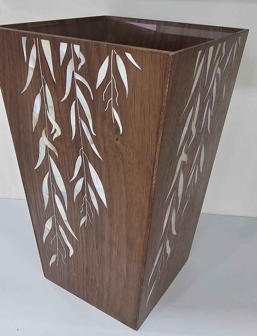 Decorative Wood Bin