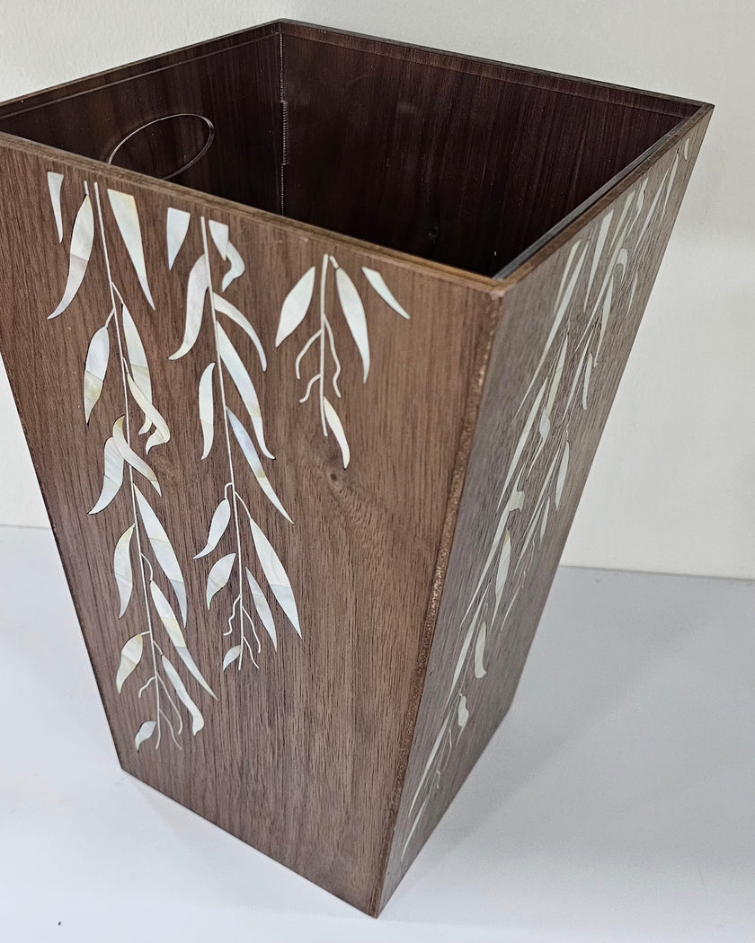 Decorative Wood Bin