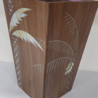 Decorative Wood Bin