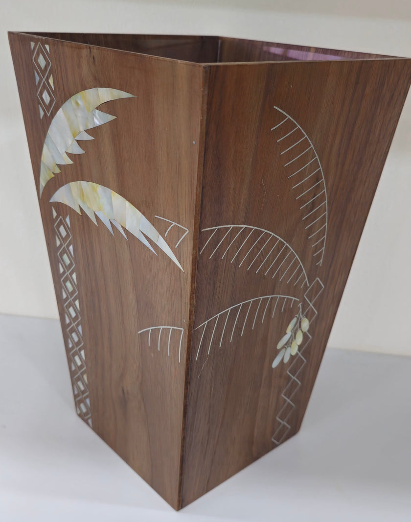 Decorative Wood Bin
