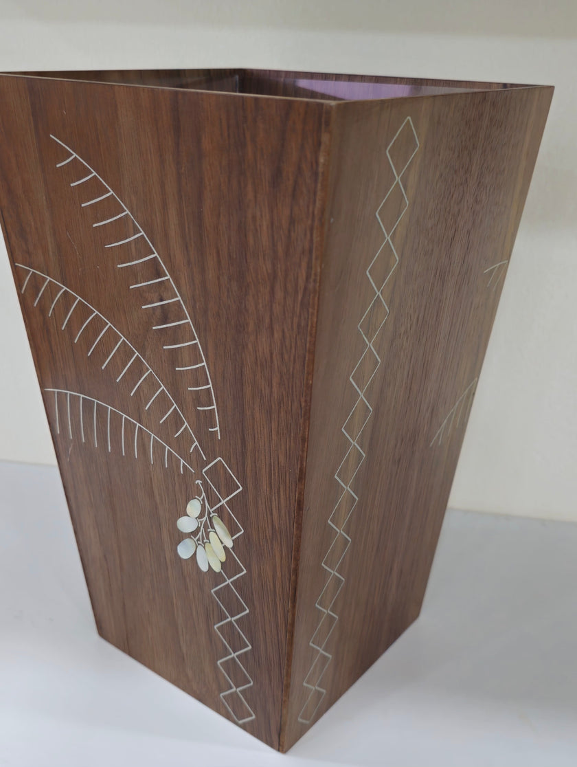 Decorative Wood Bin