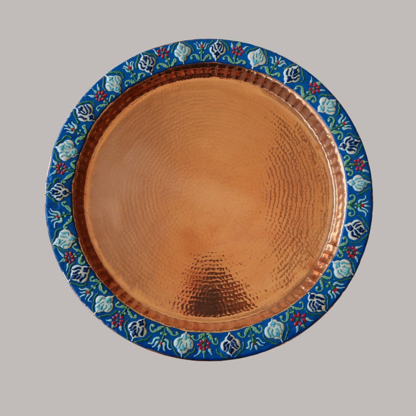 Large Rose Copper Trays