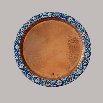 Large Rose Copper Trays