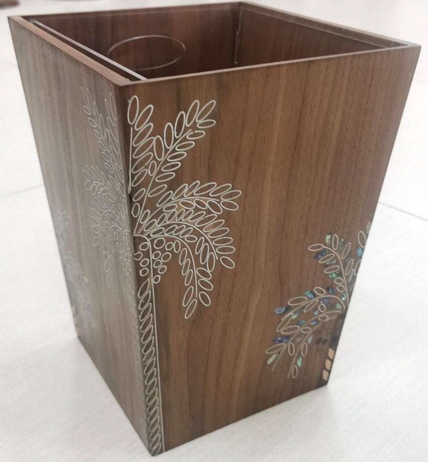 Decorative Wood Bin