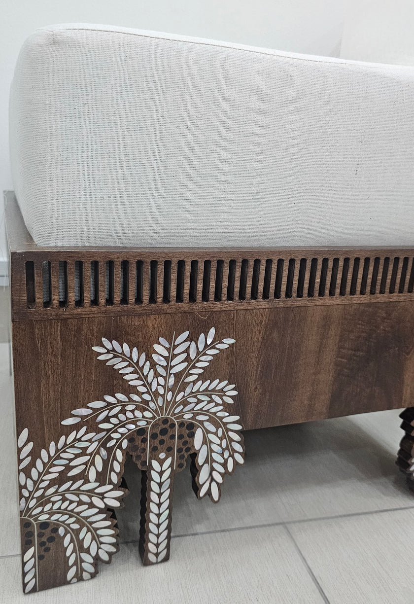 Palm Pouf Chair