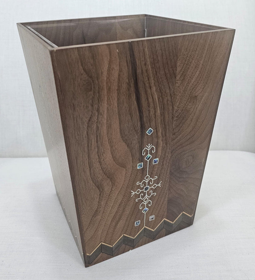 Decorative Wood Bin