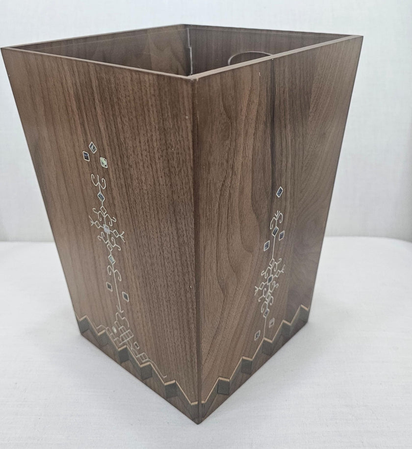 Decorative Wood Bin